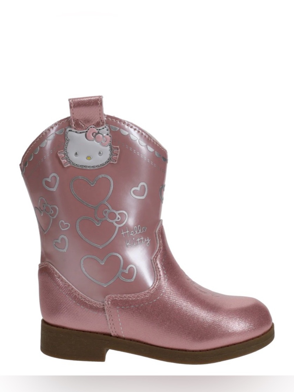 Sanrio Hello Kitty Toddler Girl Pink
Metallic Western Cowboy Boots
Size 9